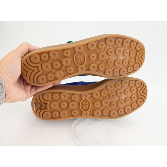 Jeffrey Campbell Keys Sneaker Womens 9 Blue Green Satin Lace Up Shoes Fashion - Picture 10 of 12